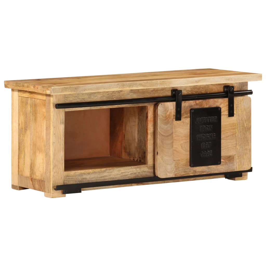 Tv-meubel 90x35x40 cm massief mangohout is nu te koop bij PeponiXL, paradijselijk wonen!