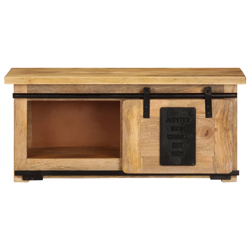 Tv-meubel 90x35x40 cm massief mangohout is nu te koop bij PeponiXL, paradijselijk wonen!