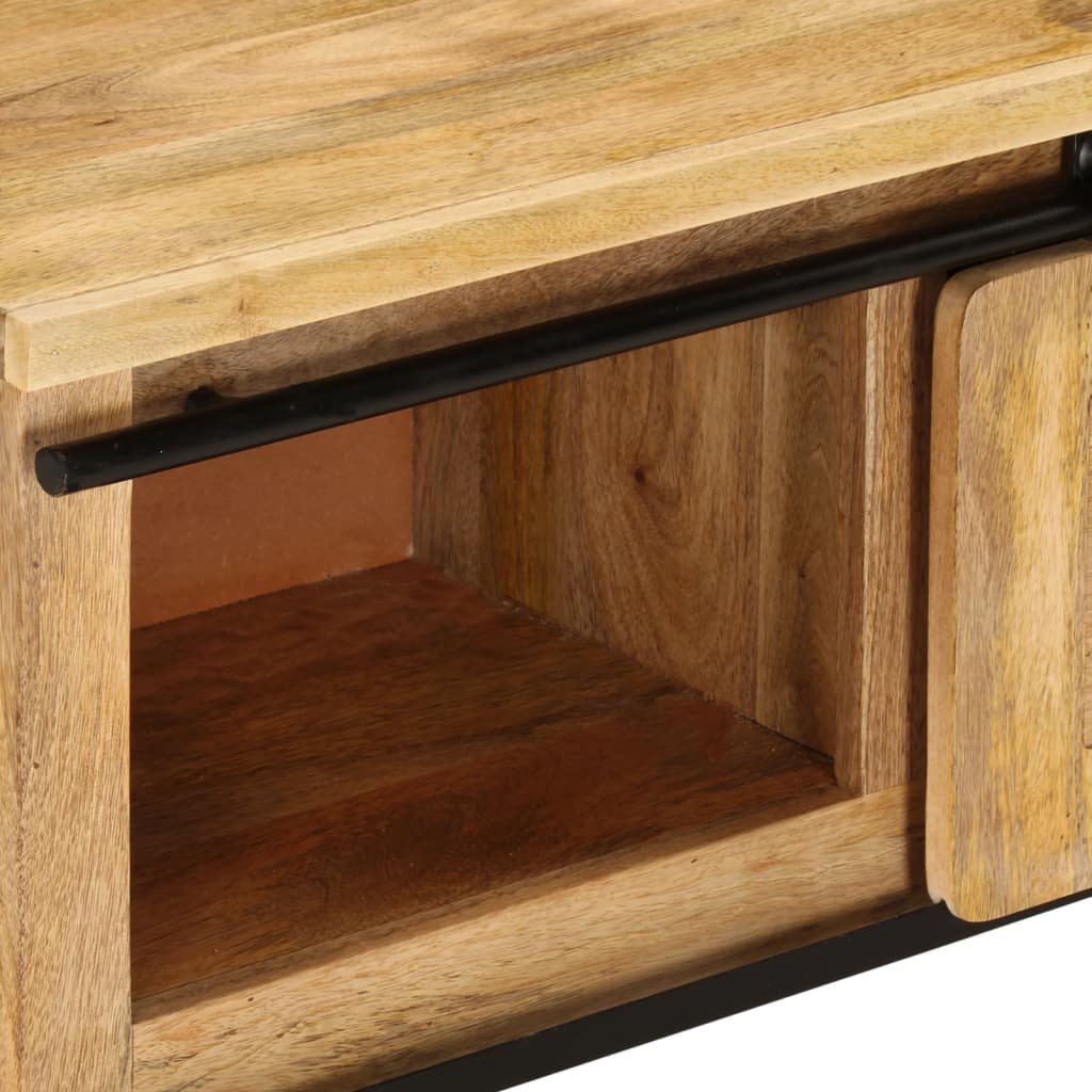 Tv-meubel 90x35x40 cm massief mangohout is nu te koop bij PeponiXL, paradijselijk wonen!