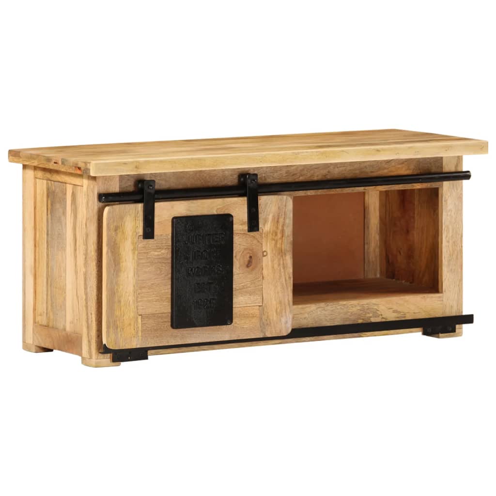 Tv-meubel 90x35x40 cm massief mangohout is nu te koop bij PeponiXL, paradijselijk wonen!