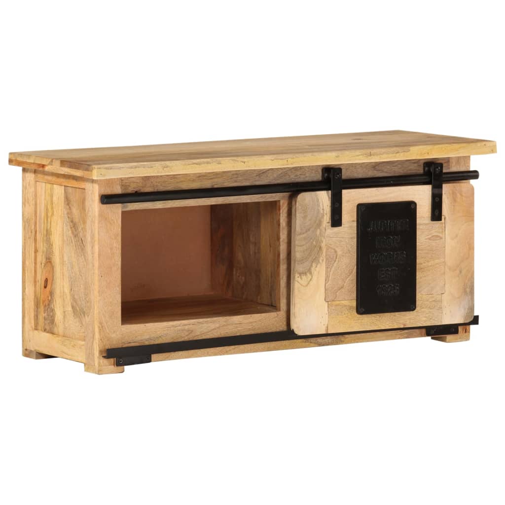 Tv-meubel 90x35x40 cm massief mangohout is nu te koop bij PeponiXL, paradijselijk wonen!