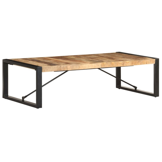 Salontafel 140x70x40 cm ruw mangohout is nu te koop bij PeponiXL, paradijselijk wonen!
