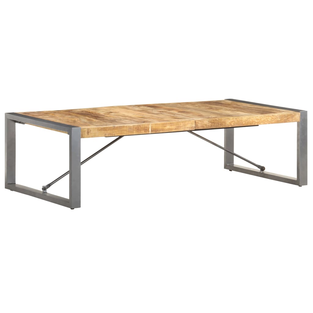 Salontafel 140x70x40 cm ruw mangohout is nu te koop bij PeponiXL, paradijselijk wonen!
