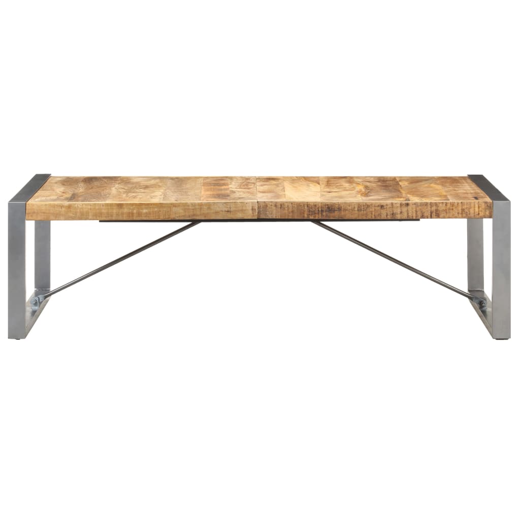 Salontafel 140x70x40 cm ruw mangohout is nu te koop bij PeponiXL, paradijselijk wonen!