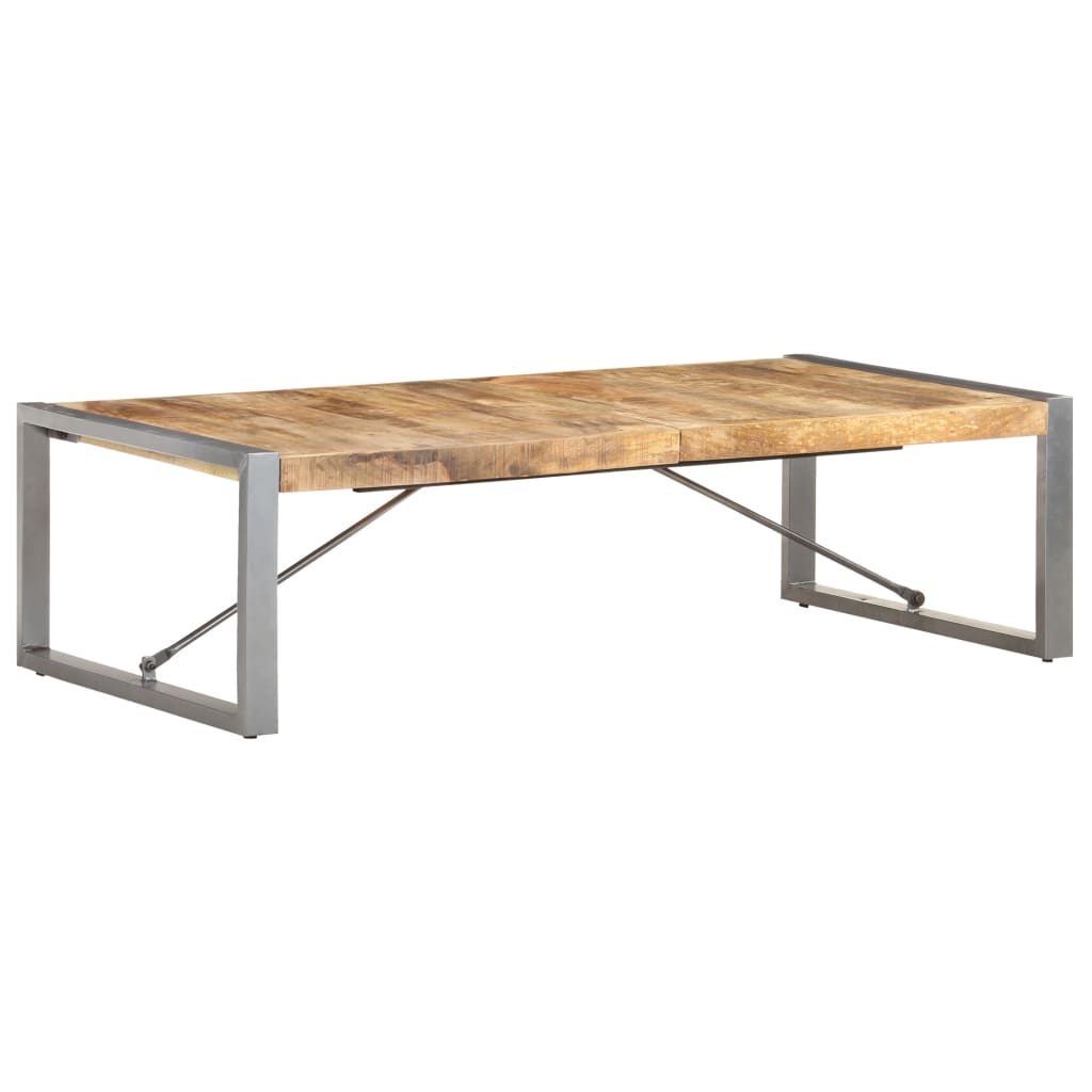 Salontafel 140x70x40 cm ruw mangohout is nu te koop bij PeponiXL, paradijselijk wonen!