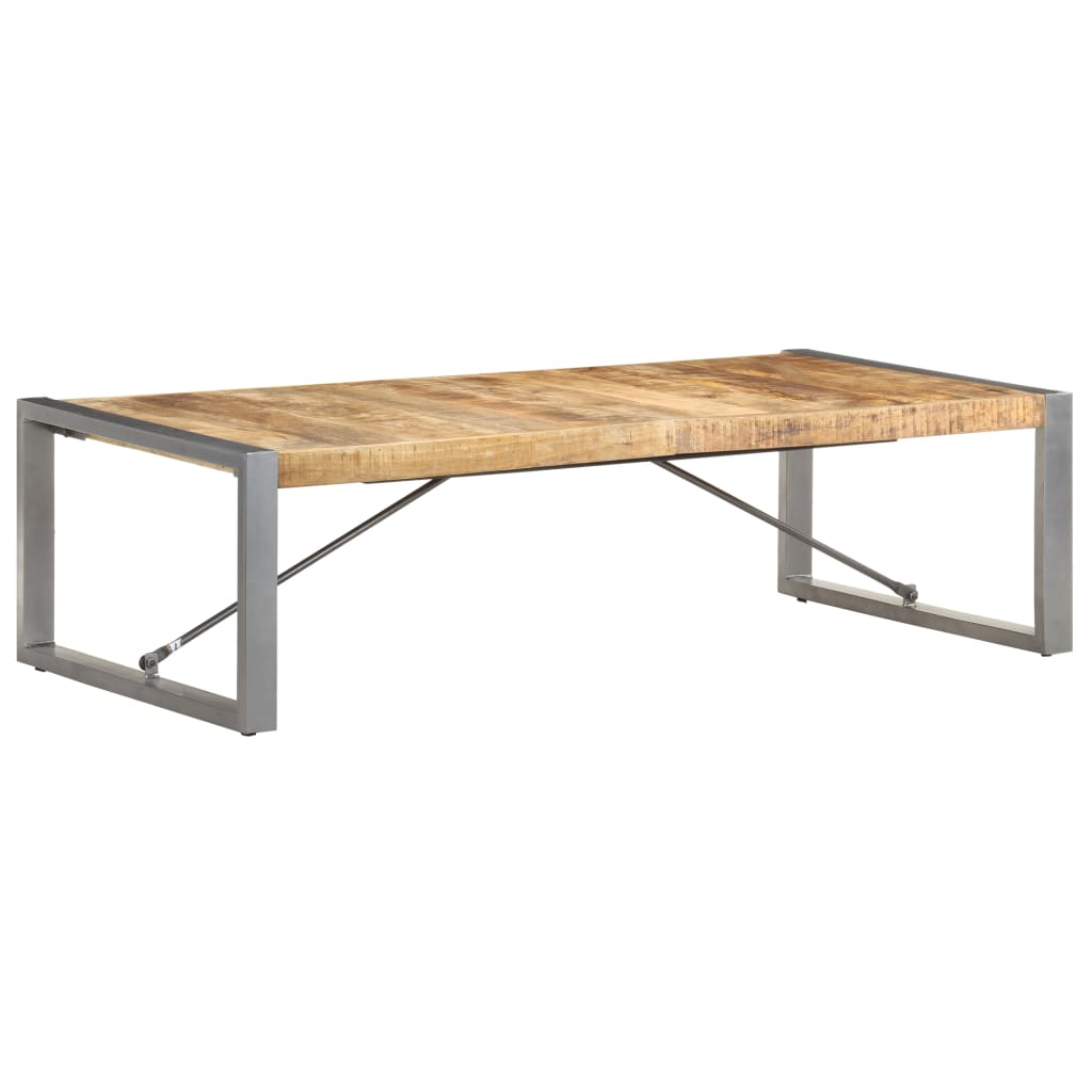 Salontafel 140x70x40 cm ruw mangohout is nu te koop bij PeponiXL, paradijselijk wonen!