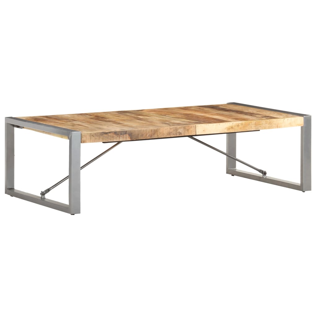 Salontafel 140x70x40 cm ruw mangohout is nu te koop bij PeponiXL, paradijselijk wonen!