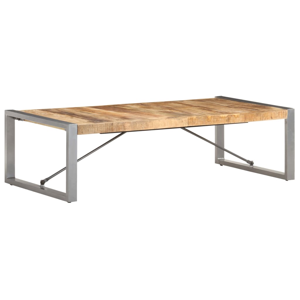 Salontafel 140x70x40 cm ruw mangohout is nu te koop bij PeponiXL, paradijselijk wonen!