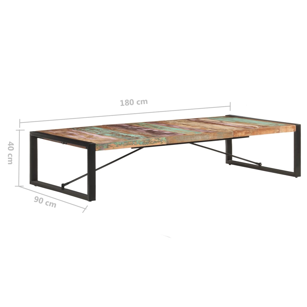 Salontafel 180x90x40 cm massief gerecycled hout is nu te koop bij PeponiXL, paradijselijk wonen!