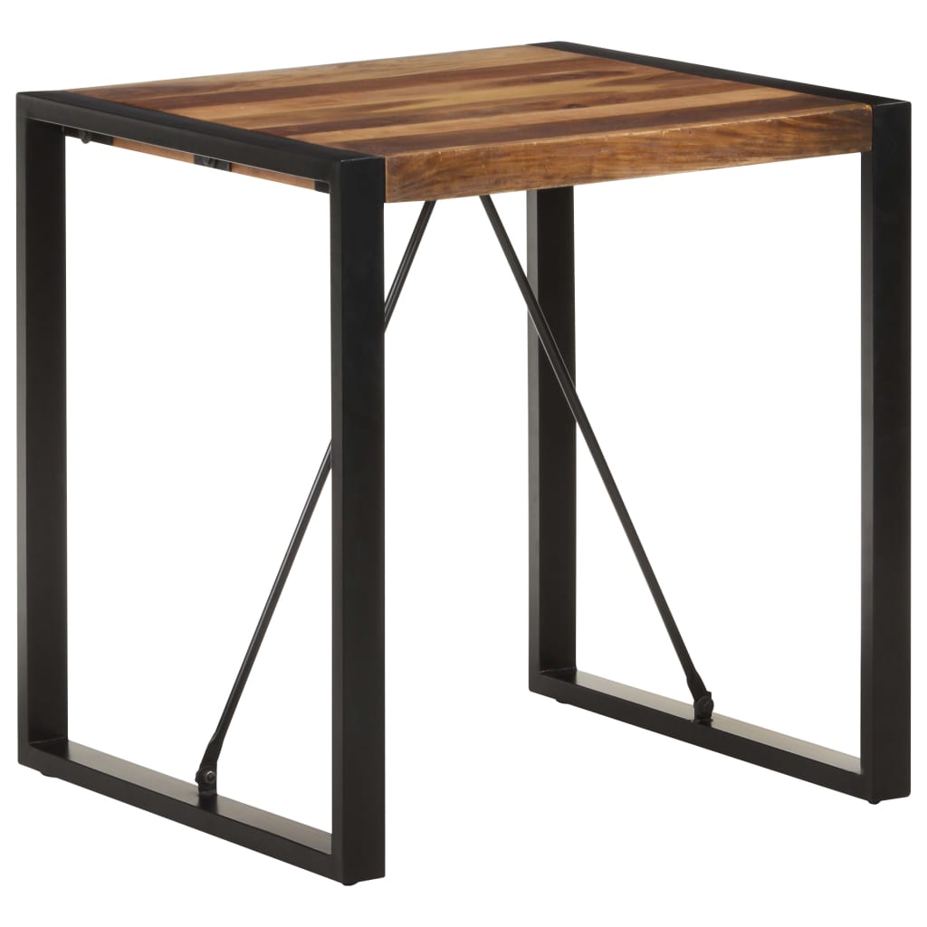Eettafel 70x70x75 cm massief acaciahout is nu te koop bij PeponiXL, paradijselijk wonen!