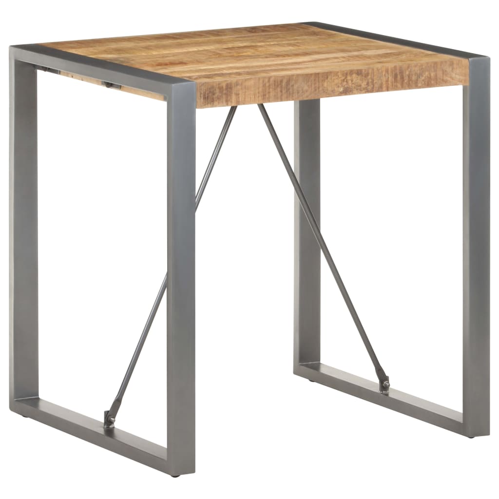 Eettafel 70x70x75 cm massief ruw mangohout is nu te koop bij PeponiXL, paradijselijk wonen!