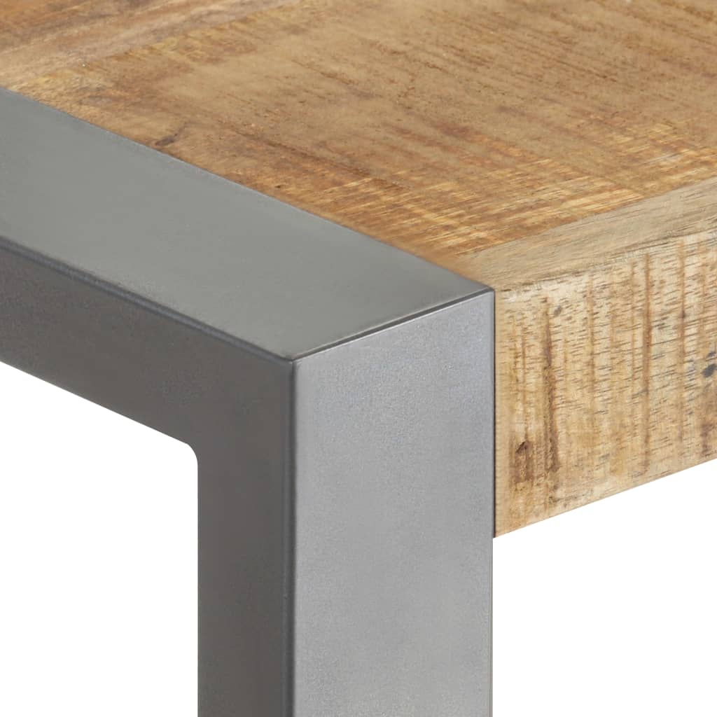 Eettafel 70x70x75 cm massief ruw mangohout is nu te koop bij PeponiXL, paradijselijk wonen!