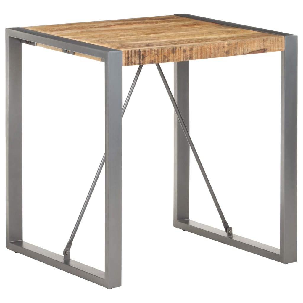 Eettafel 70x70x75 cm massief ruw mangohout is nu te koop bij PeponiXL, paradijselijk wonen!