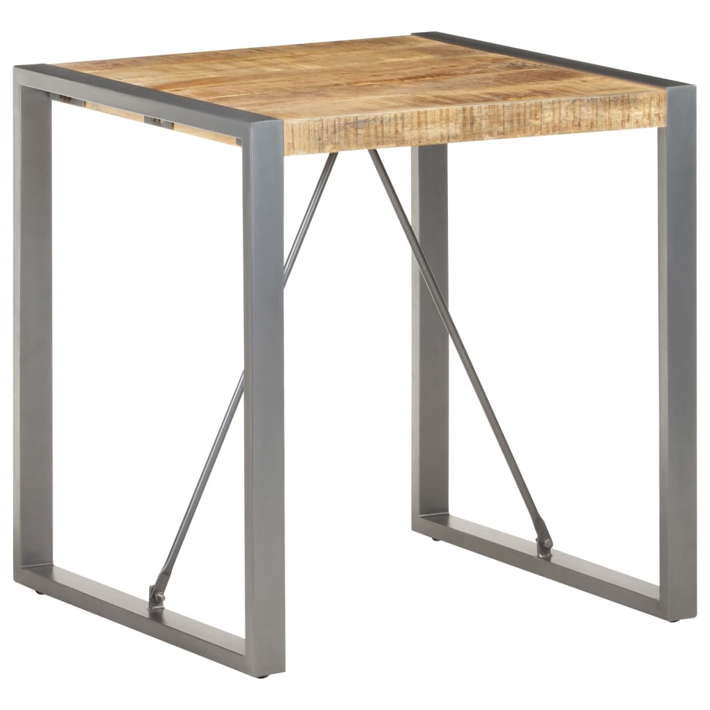 Eettafel 70x70x75 cm massief ruw mangohout is nu te koop bij PeponiXL, paradijselijk wonen!