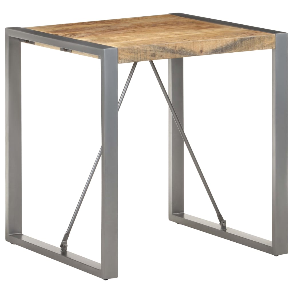 Eettafel 70x70x75 cm massief ruw mangohout is nu te koop bij PeponiXL, paradijselijk wonen!