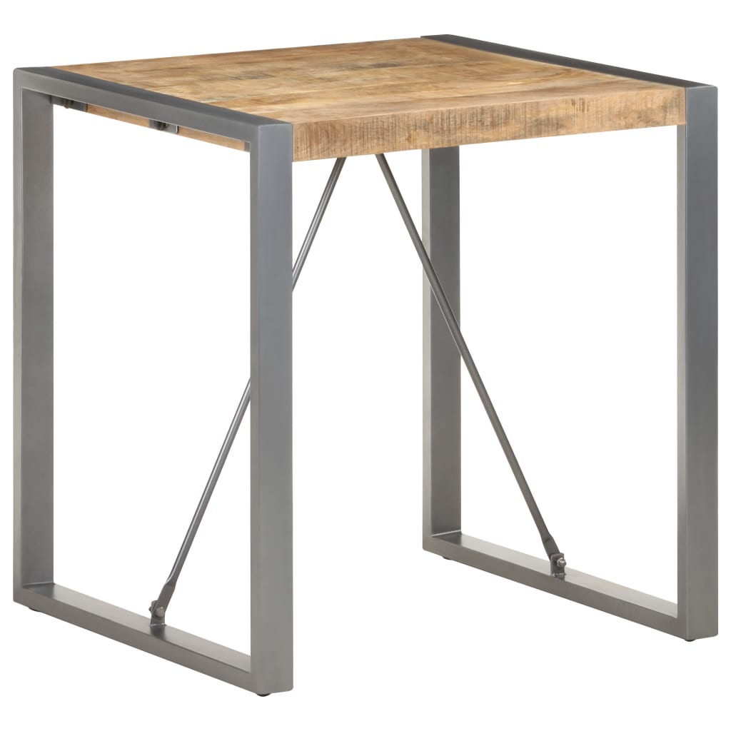 Eettafel 70x70x75 cm massief ruw mangohout is nu te koop bij PeponiXL, paradijselijk wonen!