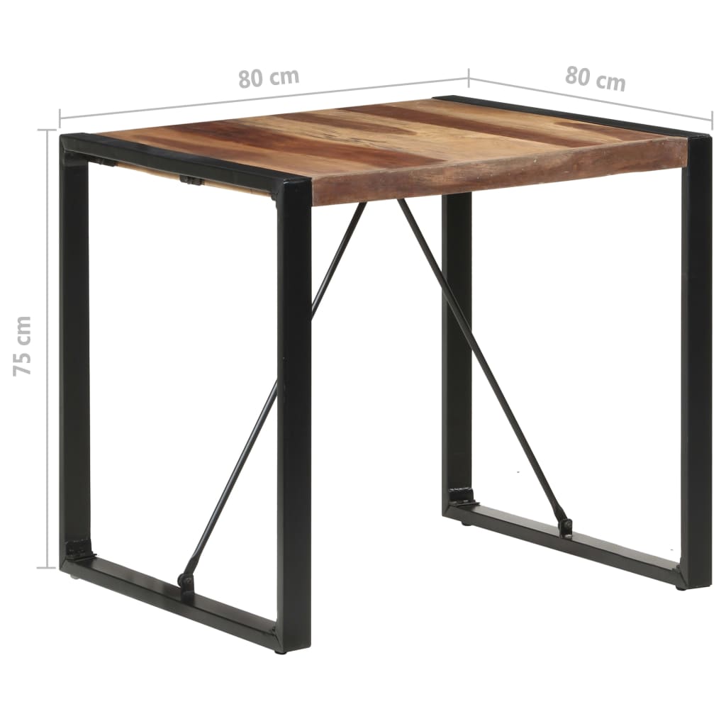 Eettafel 80x80x75 cm massief hout is nu te koop bij PeponiXL, paradijselijk wonen!