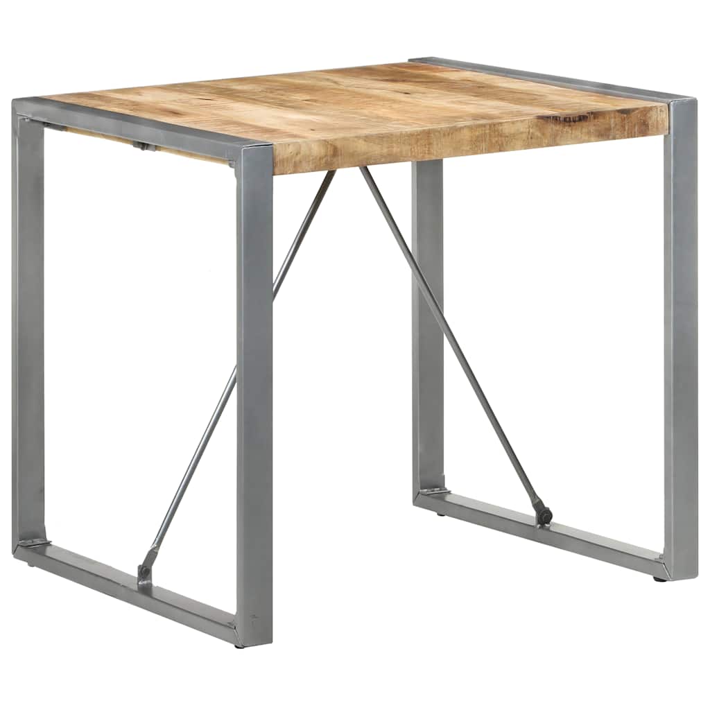 Eettafel 80x80x75 cm ruw mangohout is nu te koop bij PeponiXL, paradijselijk wonen!