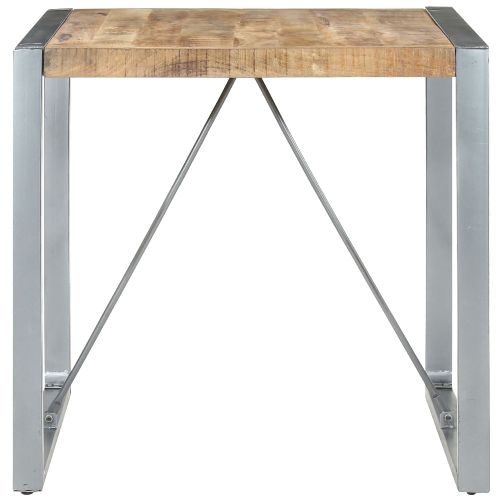 Eettafel 80x80x75 cm ruw mangohout is nu te koop bij PeponiXL, paradijselijk wonen!