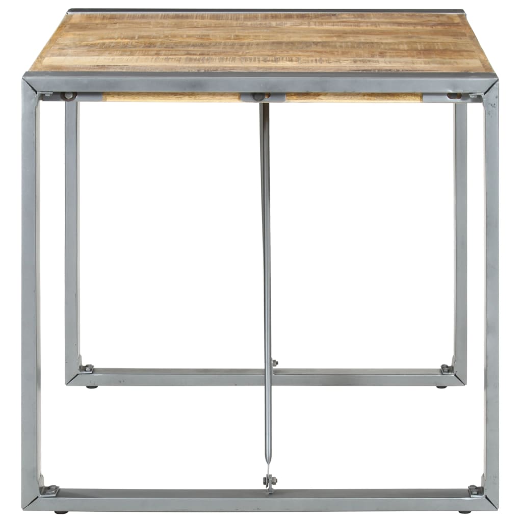 Eettafel 80x80x75 cm ruw mangohout is nu te koop bij PeponiXL, paradijselijk wonen!