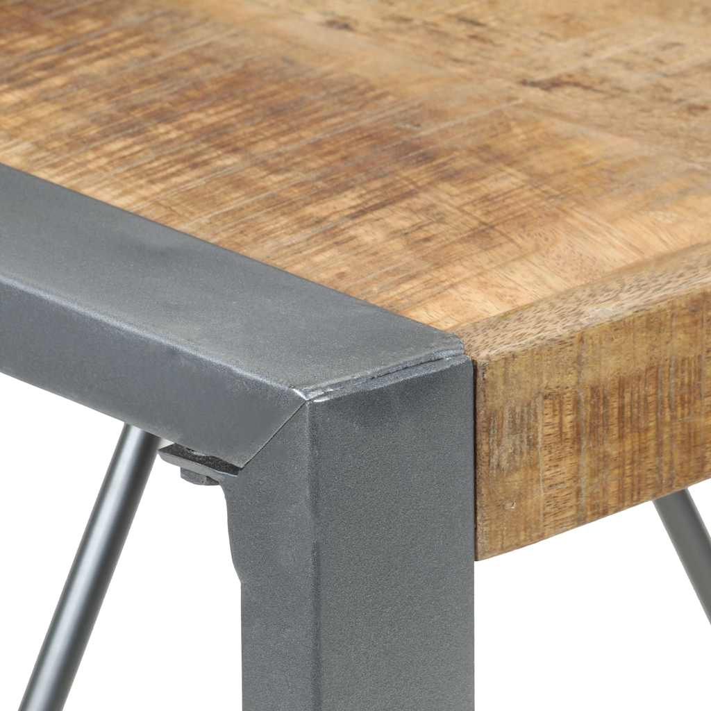 Eettafel 80x80x75 cm ruw mangohout is nu te koop bij PeponiXL, paradijselijk wonen!