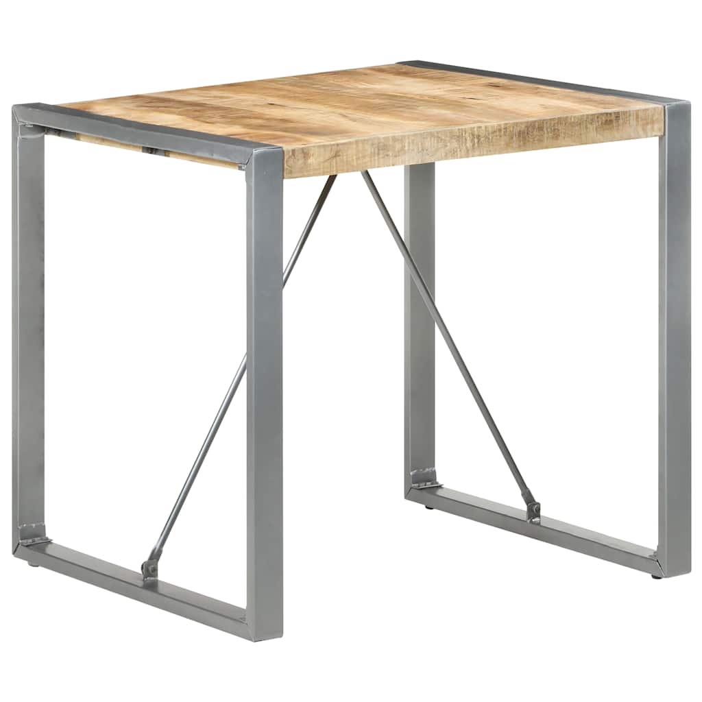 Eettafel 80x80x75 cm ruw mangohout is nu te koop bij PeponiXL, paradijselijk wonen!