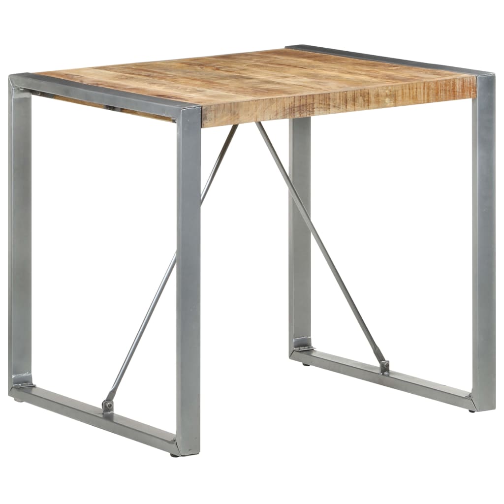 Eettafel 80x80x75 cm ruw mangohout is nu te koop bij PeponiXL, paradijselijk wonen!