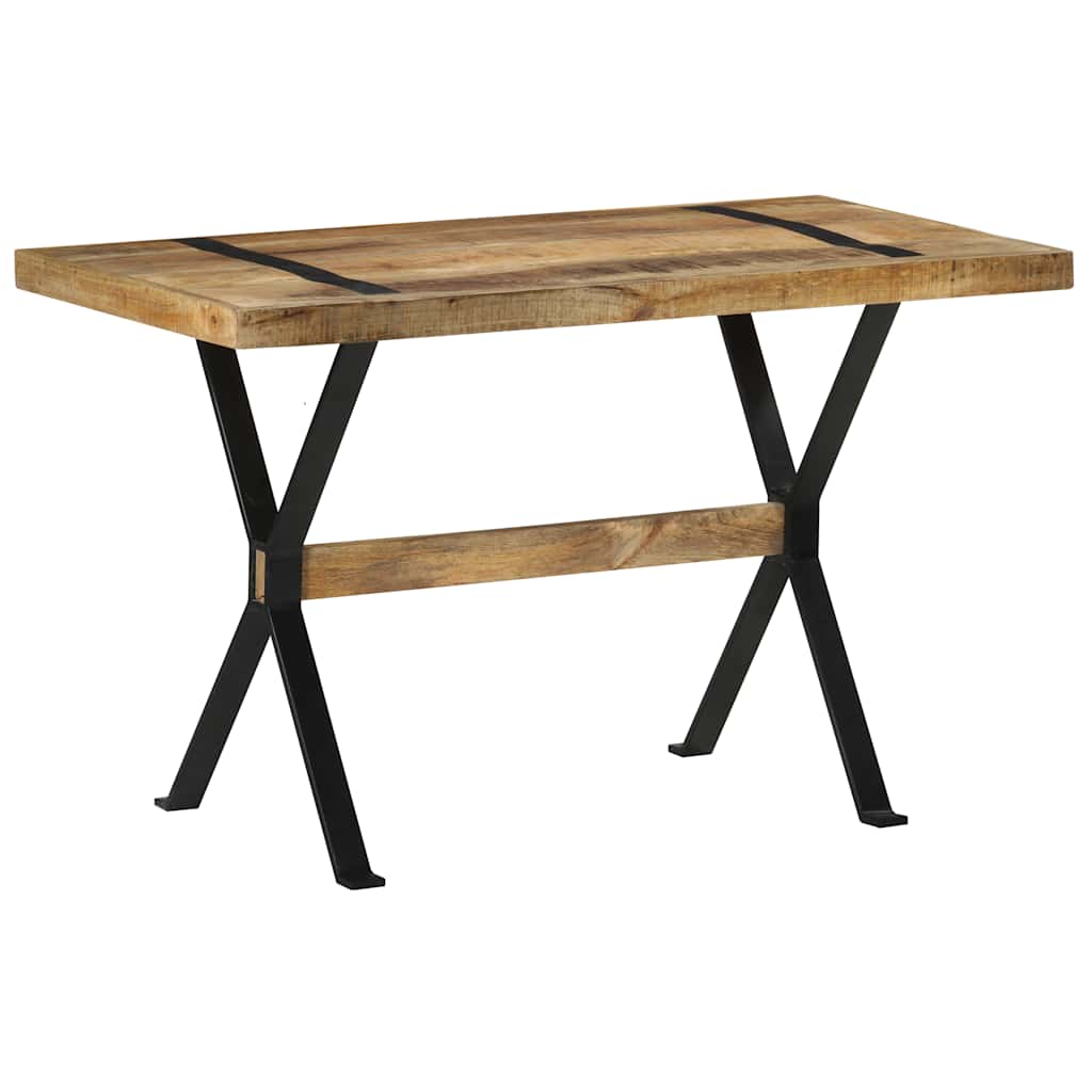 Eettafel 120x60x76 cm ruw mangohout is nu te koop bij PeponiXL, paradijselijk wonen!