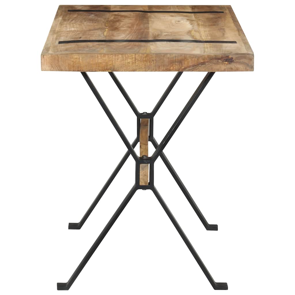 Eettafel 120x60x76 cm ruw mangohout is nu te koop bij PeponiXL, paradijselijk wonen!