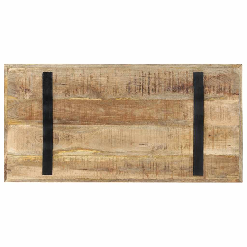 Eettafel 120x60x76 cm ruw mangohout is nu te koop bij PeponiXL, paradijselijk wonen!
