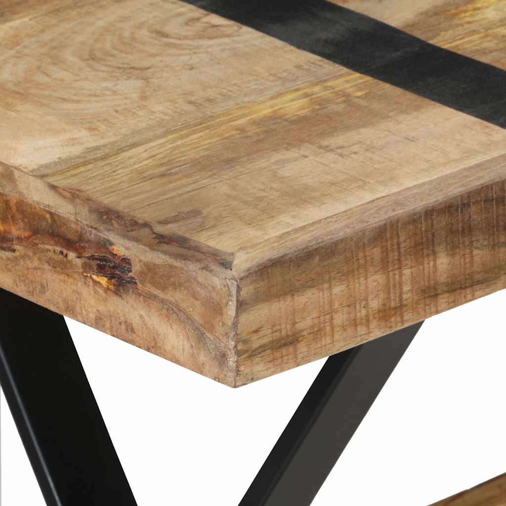 Eettafel 120x60x76 cm ruw mangohout is nu te koop bij PeponiXL, paradijselijk wonen!