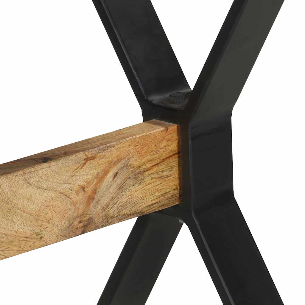 Eettafel 120x60x76 cm ruw mangohout is nu te koop bij PeponiXL, paradijselijk wonen!