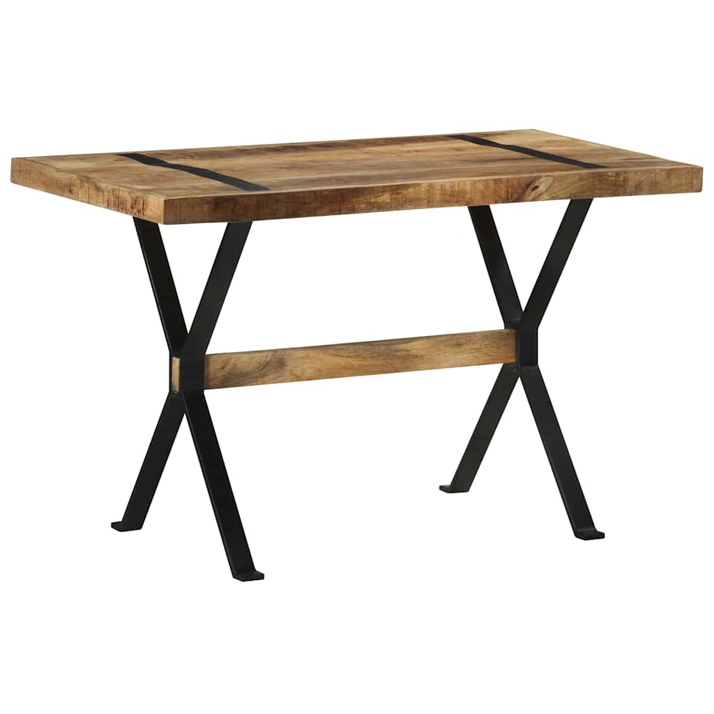 Eettafel 120x60x76 cm ruw mangohout is nu te koop bij PeponiXL, paradijselijk wonen!