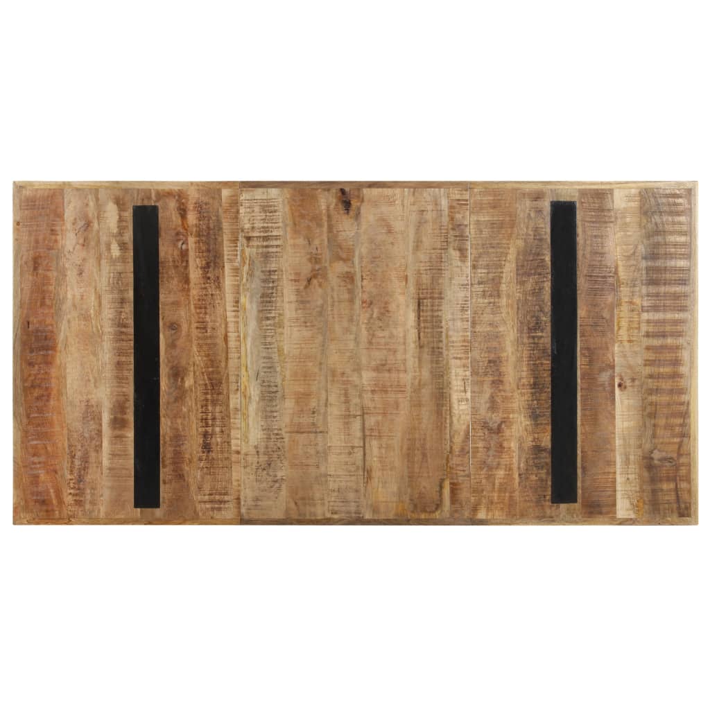 Eettafel 160x80x76 cm ruw mangohout is nu te koop bij PeponiXL, paradijselijk wonen!