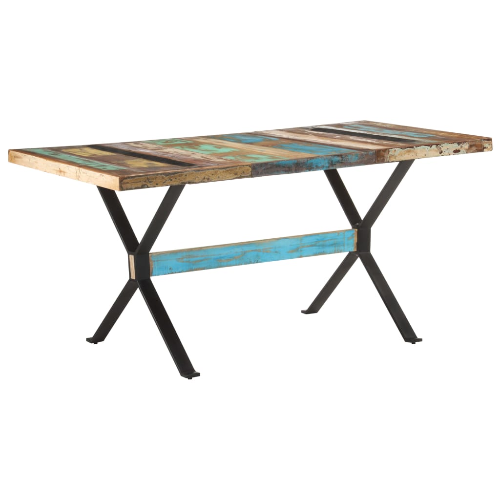 Eettafel 160x80x76 cm massief gerecycled hout is nu te koop bij PeponiXL, paradijselijk wonen!