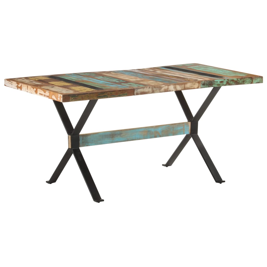 Eettafel 160x80x76 cm massief gerecycled hout is nu te koop bij PeponiXL, paradijselijk wonen!