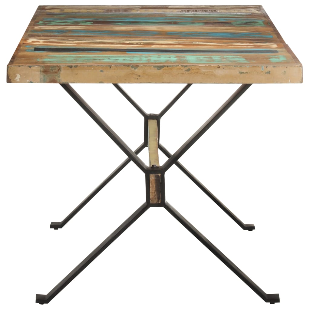 Eettafel 160x80x76 cm massief gerecycled hout is nu te koop bij PeponiXL, paradijselijk wonen!