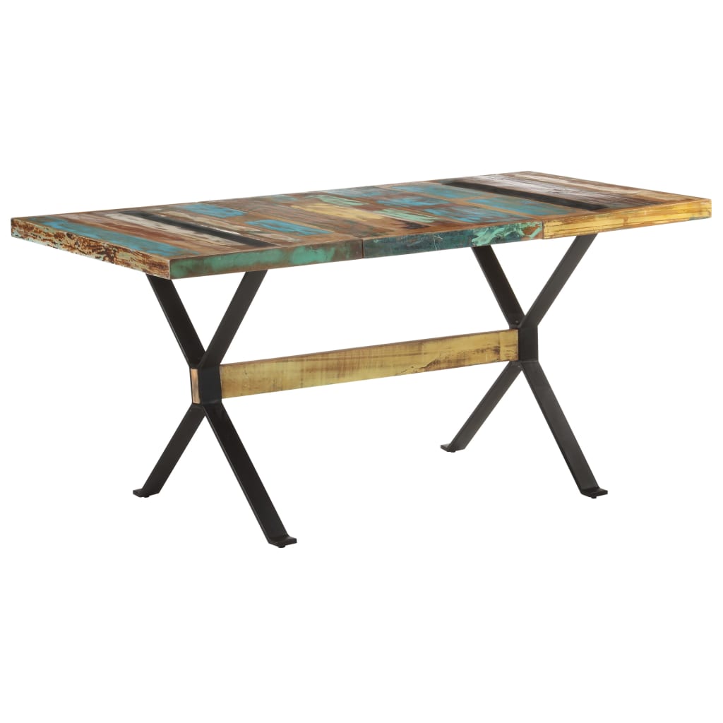 Eettafel 160x80x76 cm massief gerecycled hout is nu te koop bij PeponiXL, paradijselijk wonen!