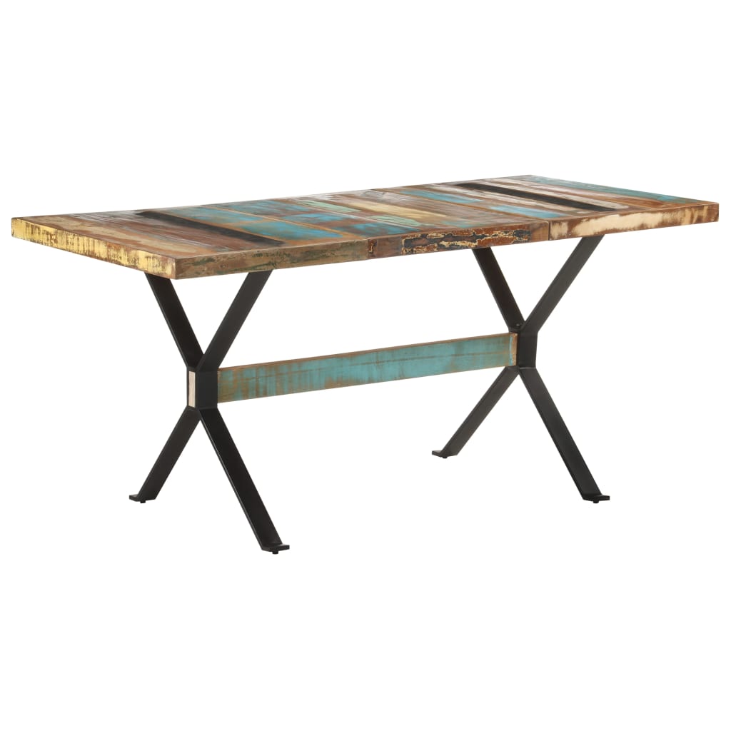 Eettafel 160x80x76 cm massief gerecycled hout is nu te koop bij PeponiXL, paradijselijk wonen!