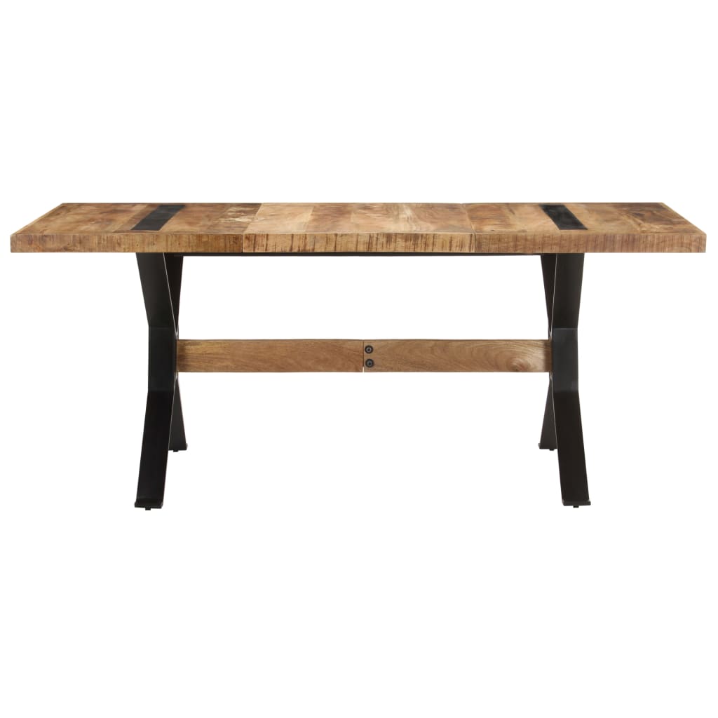 Eettafel 180x90x76 cm ruw mangohout is nu te koop bij PeponiXL, paradijselijk wonen!