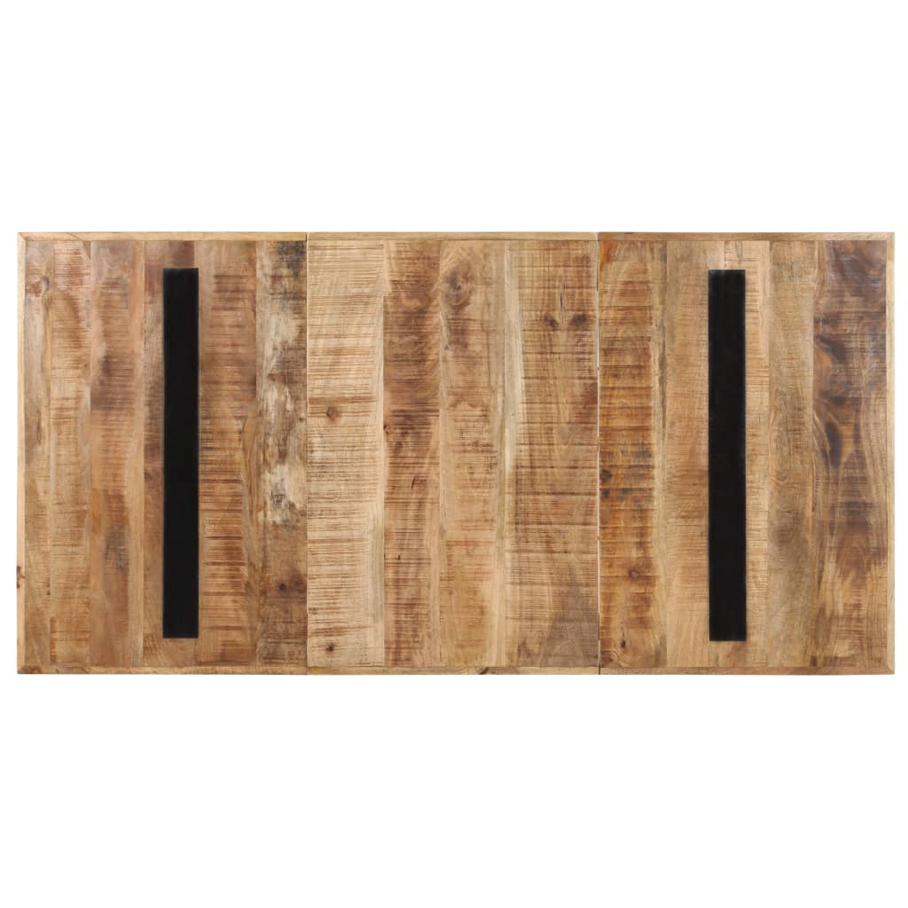 Eettafel 180x90x76 cm ruw mangohout is nu te koop bij PeponiXL, paradijselijk wonen!