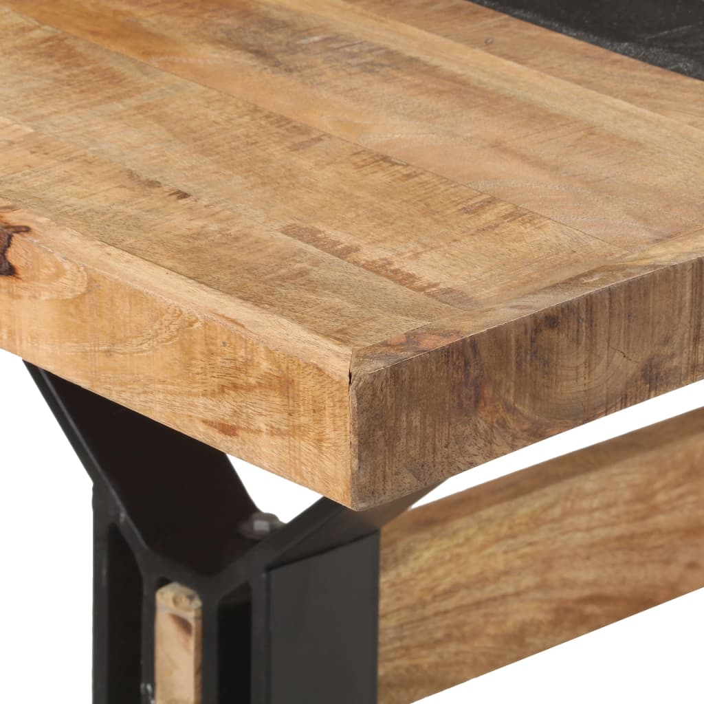 Eettafel 180x90x76 cm ruw mangohout is nu te koop bij PeponiXL, paradijselijk wonen!