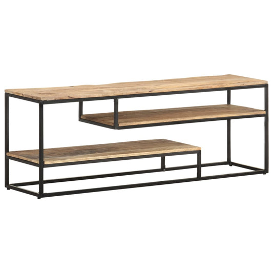 Tv-meubel 130x30x45 cm ruw mangohout is nu te koop bij PeponiXL, paradijselijk wonen!