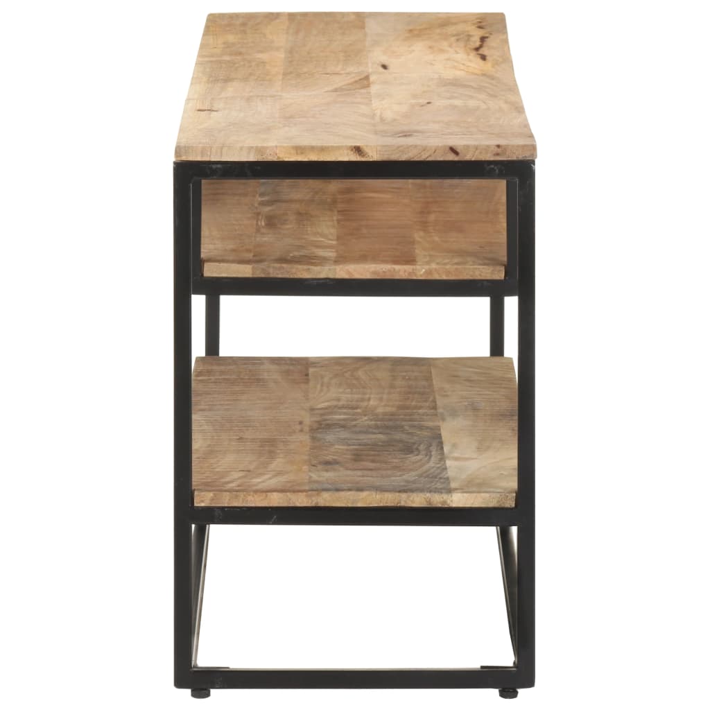 Tv-meubel 130x30x45 cm ruw mangohout is nu te koop bij PeponiXL, paradijselijk wonen!