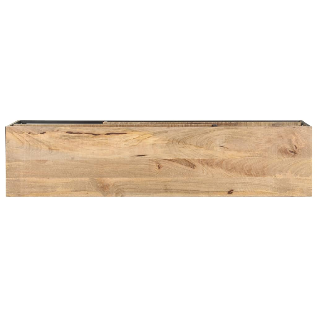 Tv-meubel 130x30x45 cm ruw mangohout is nu te koop bij PeponiXL, paradijselijk wonen!