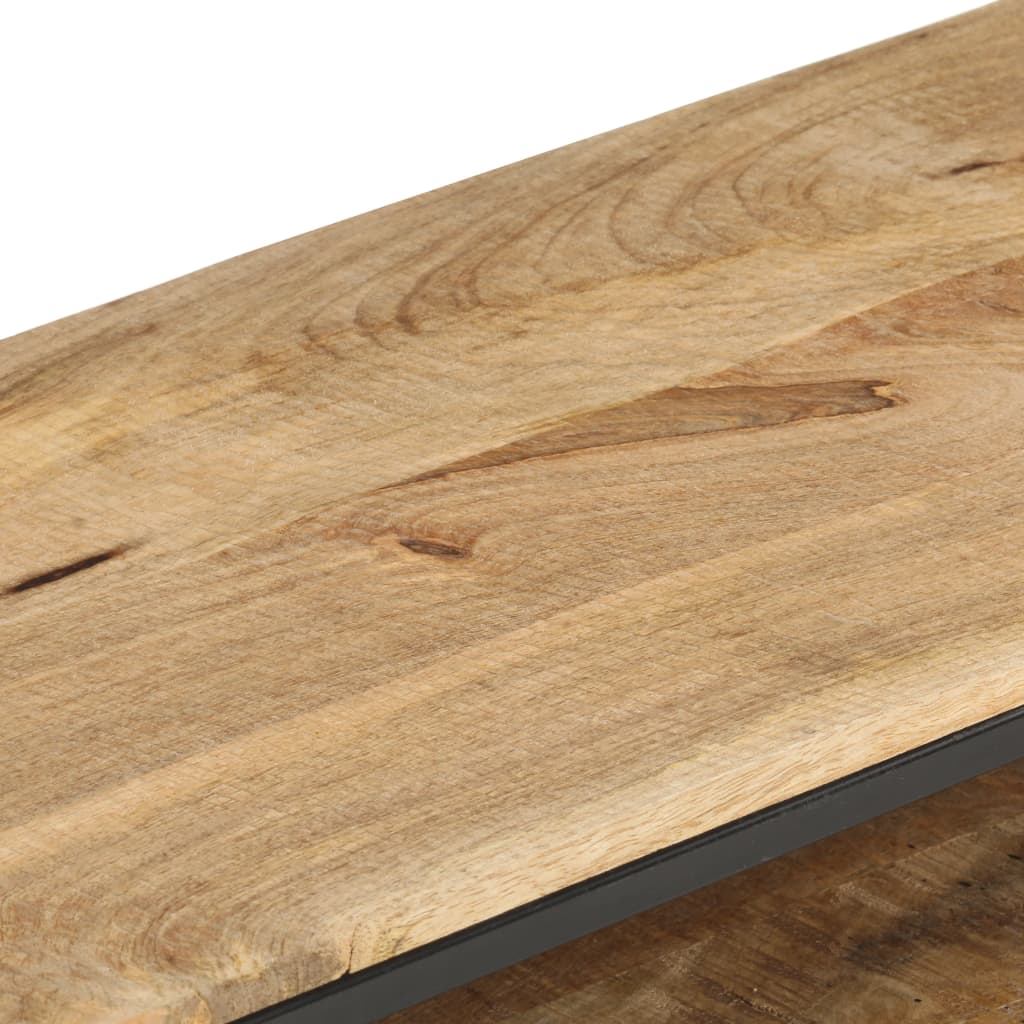 Tv-meubel 130x30x45 cm ruw mangohout is nu te koop bij PeponiXL, paradijselijk wonen!