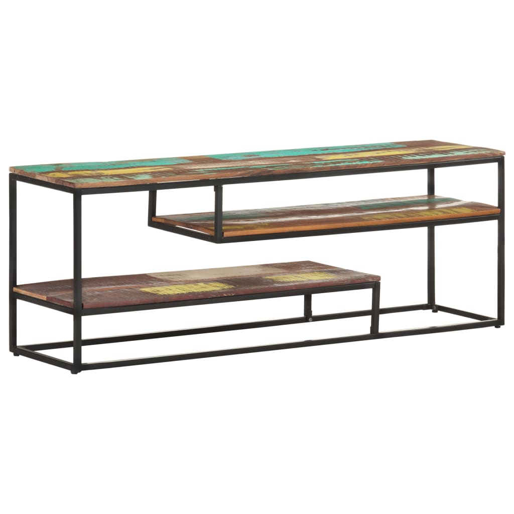 Tv-meubel 130x30x45 cm massief gerecycled hout is nu te koop bij PeponiXL, paradijselijk wonen!