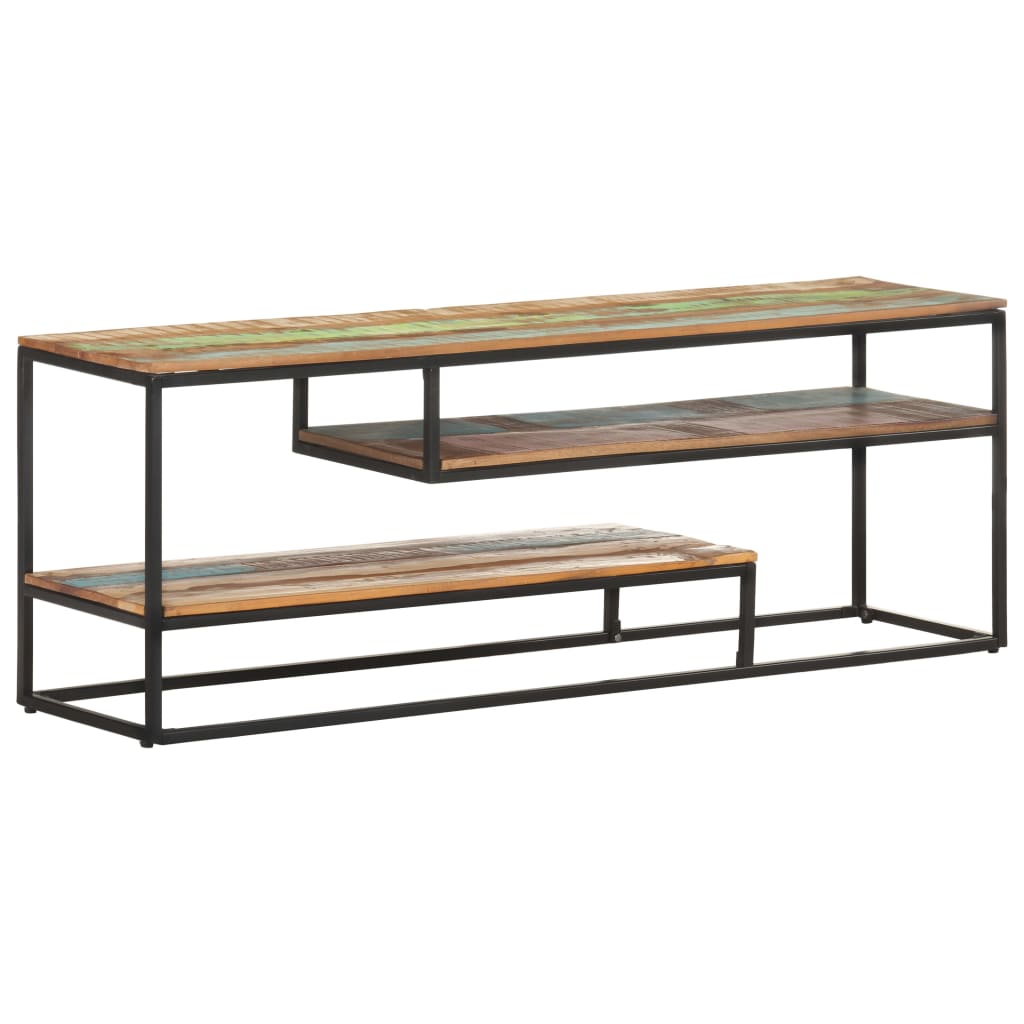 Tv-meubel 130x30x45 cm massief gerecycled hout is nu te koop bij PeponiXL, paradijselijk wonen!