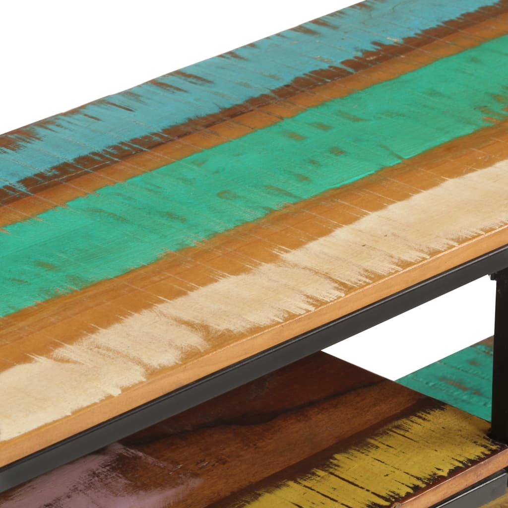 Tv-meubel 130x30x45 cm massief gerecycled hout is nu te koop bij PeponiXL, paradijselijk wonen!