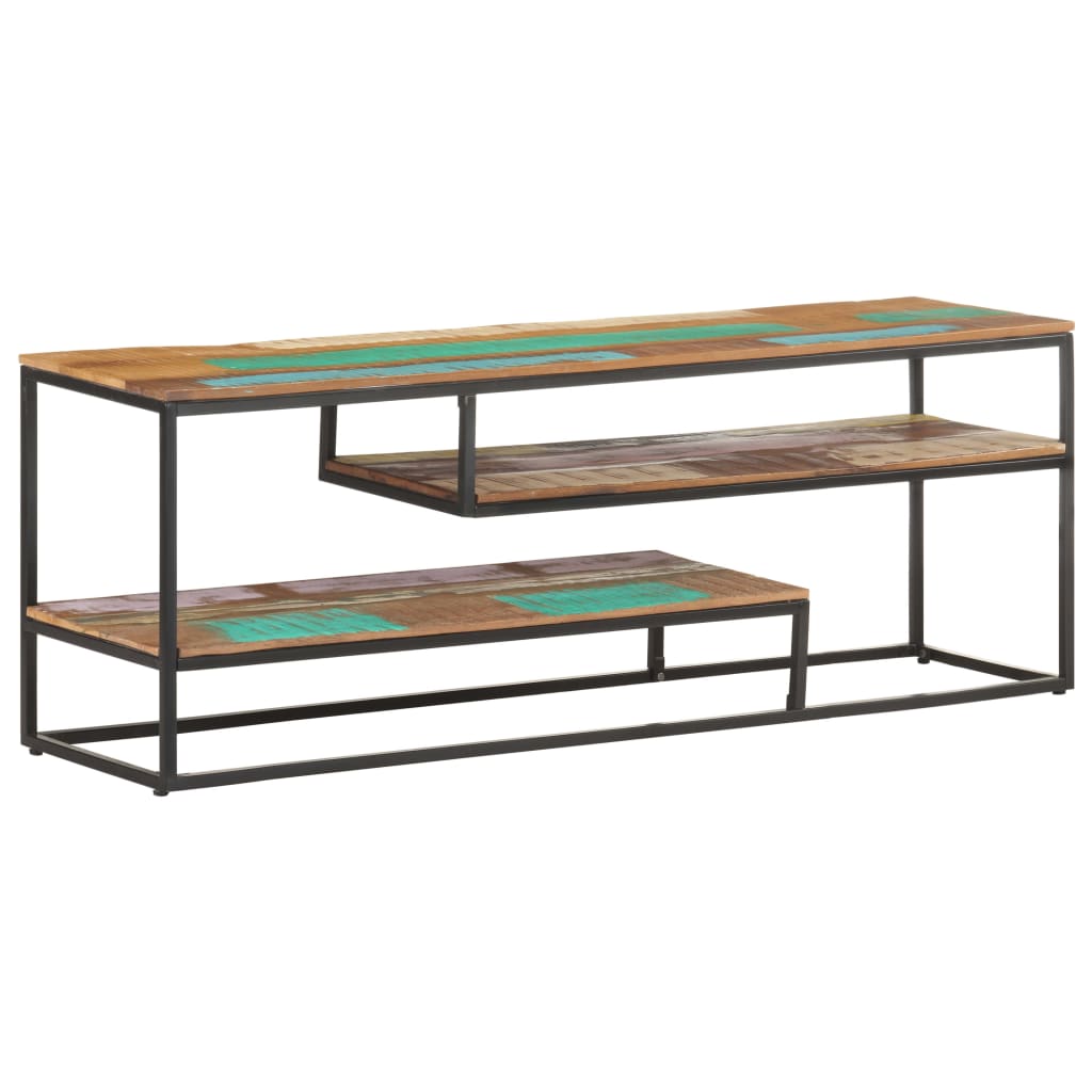 Tv-meubel 130x30x45 cm massief gerecycled hout is nu te koop bij PeponiXL, paradijselijk wonen!